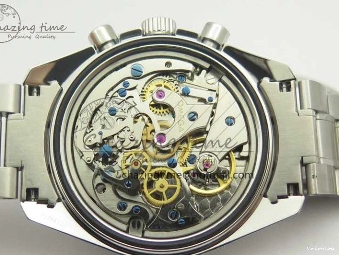 0419 Durable Speedmaster Professional SS OMF Best Edition Black Dial on SS Bracelet Manual Winding Chrono Movement 7995